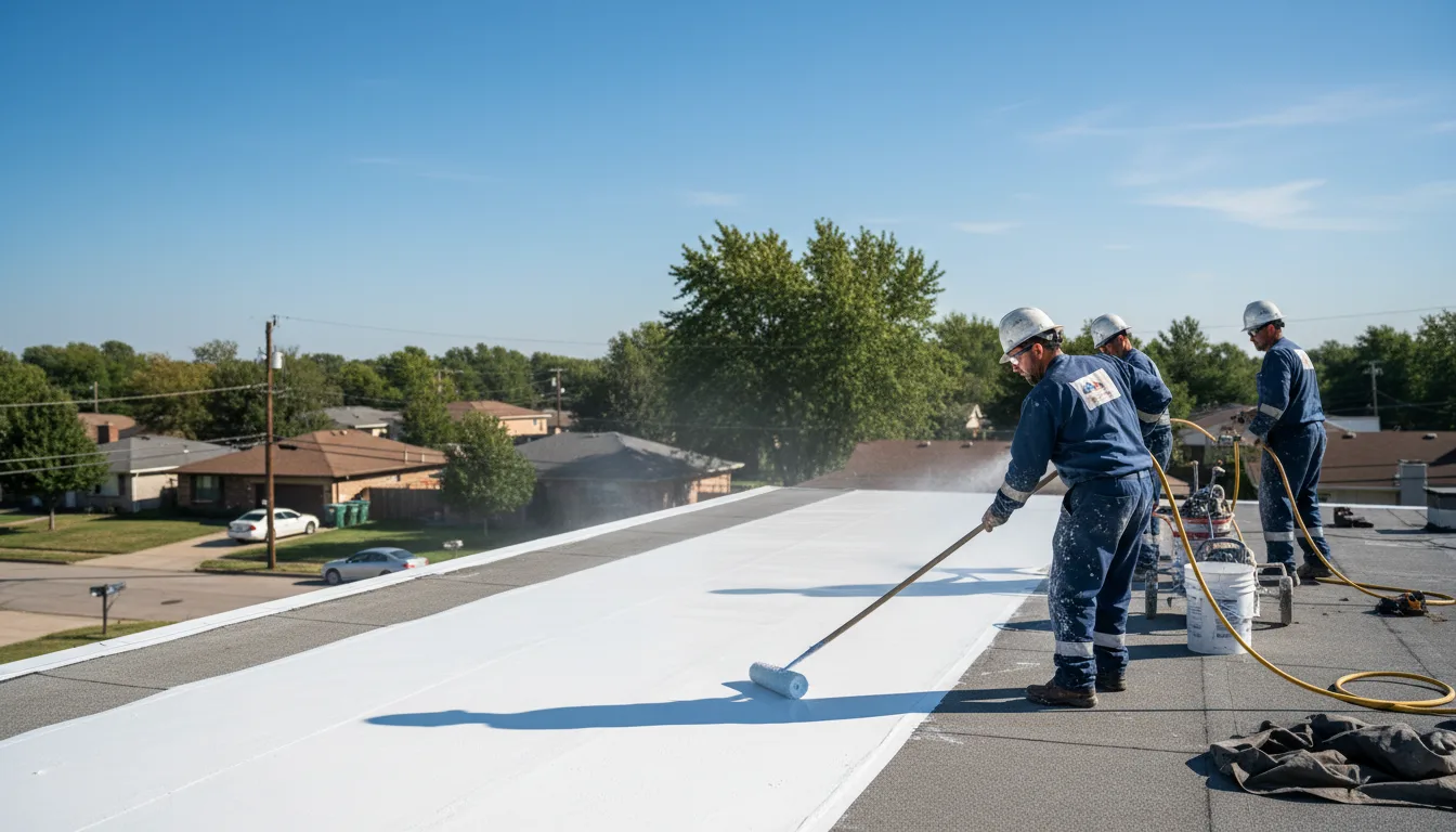 Commercial roof coating in Parksley, VA near me